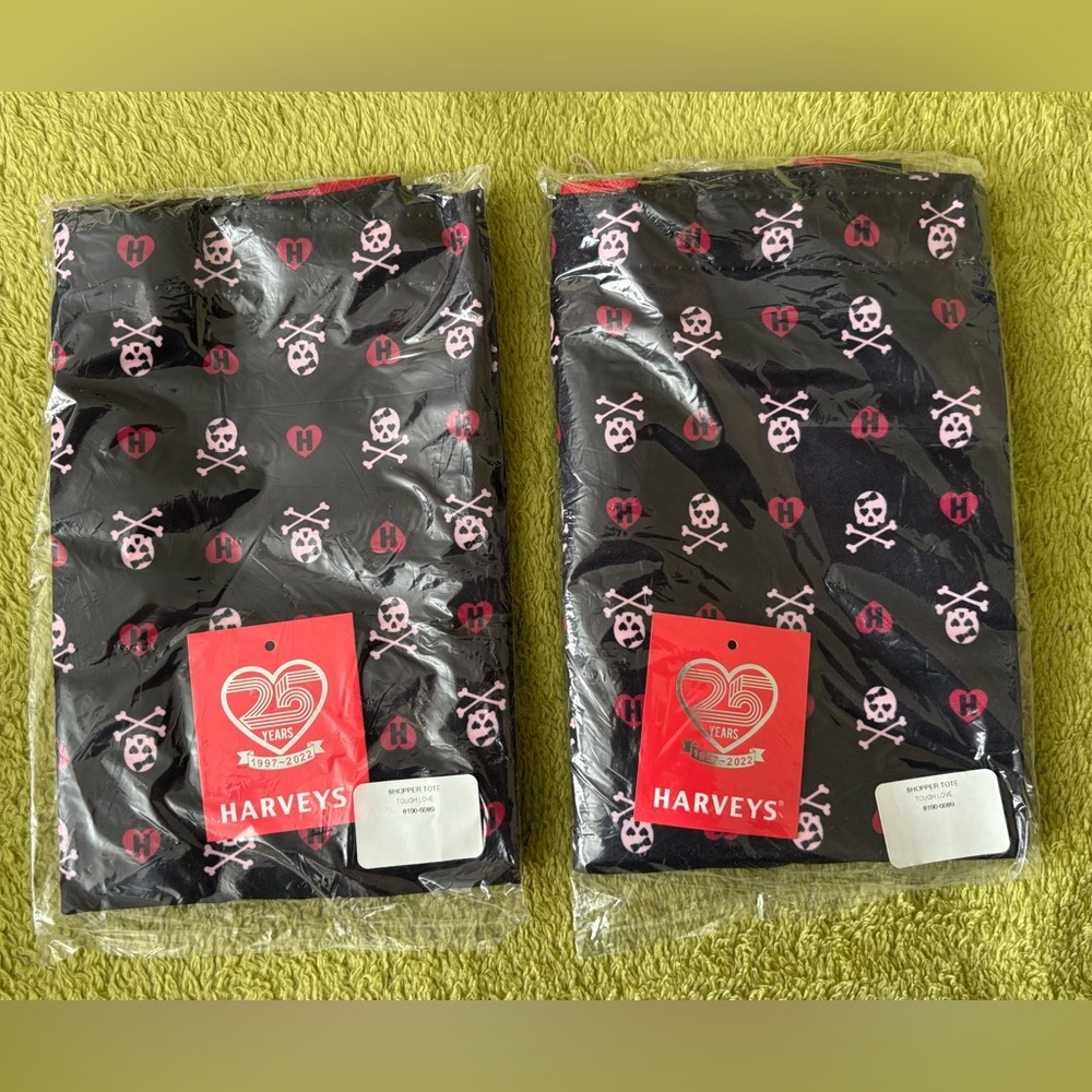 Harveys Seatbelt Tough Love Shopper Totes (2) BNIP